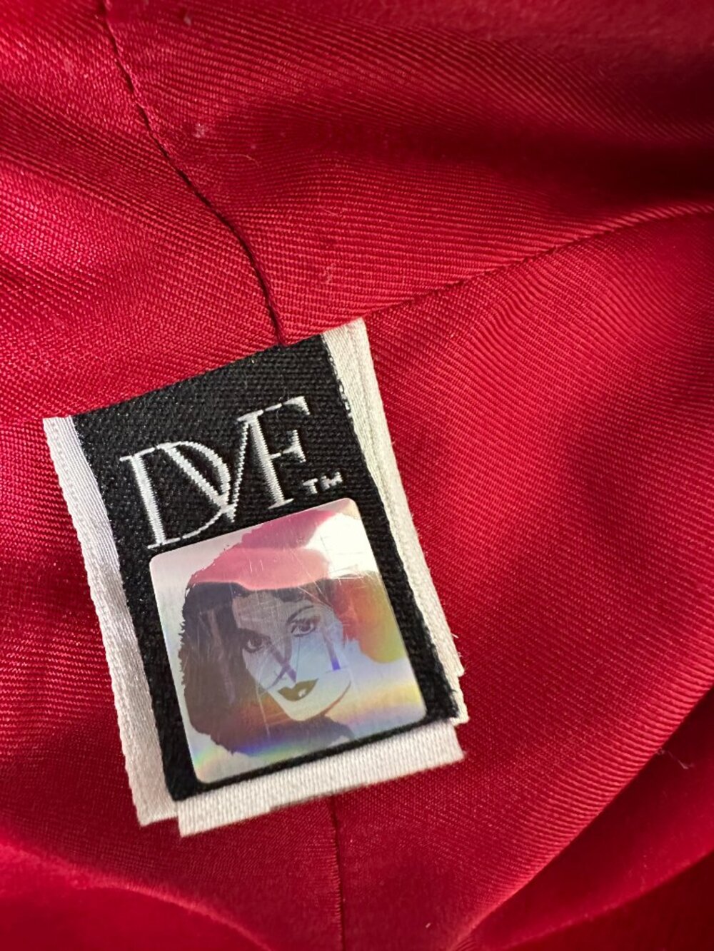 Diane Von Furstenberg Mikhaila Coat DVF 6 Wool Blend Red Jacket - Picture 8 of 13
